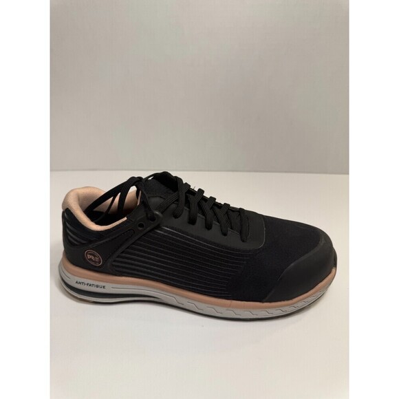 .8067 Timberland Pro Drivetrain Mesh Safety Toe, Black/Pink Work-US 9 Womens - Picture 1 of 5